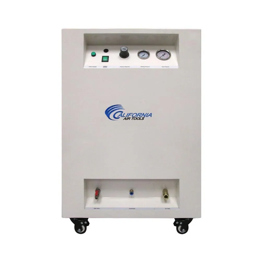 10 gal. 2.0 HP Ultra Quiet and Oil-Free Electric Air Compressor in Sound Proof Cabinet