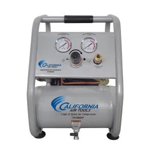 1.0 Gal. Light and Quiet Steel Tank Electric Portable Air Compressor with Panel