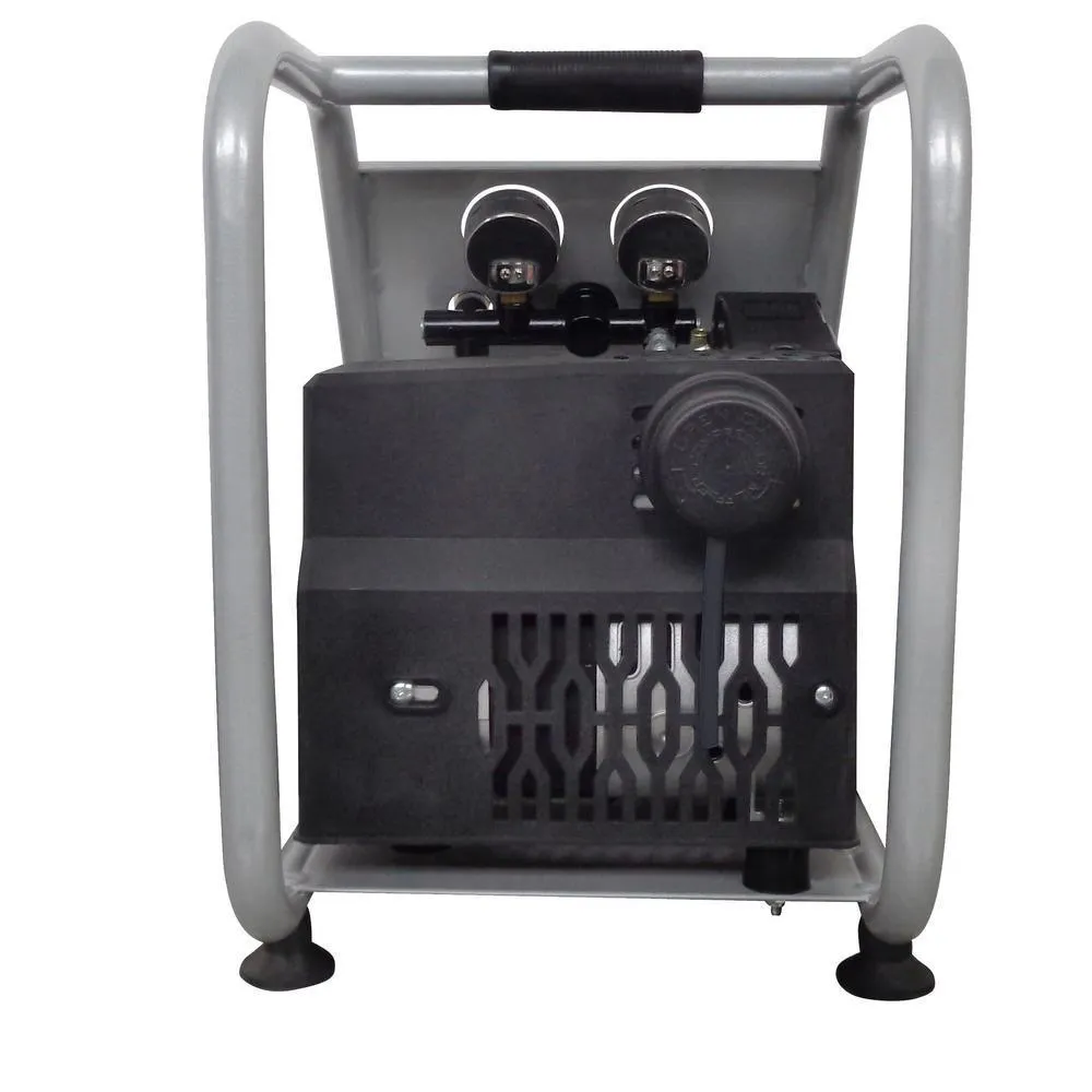 1.0 Gal. Light and Quiet Steel Tank Electric Portable Air Compressor with Panel