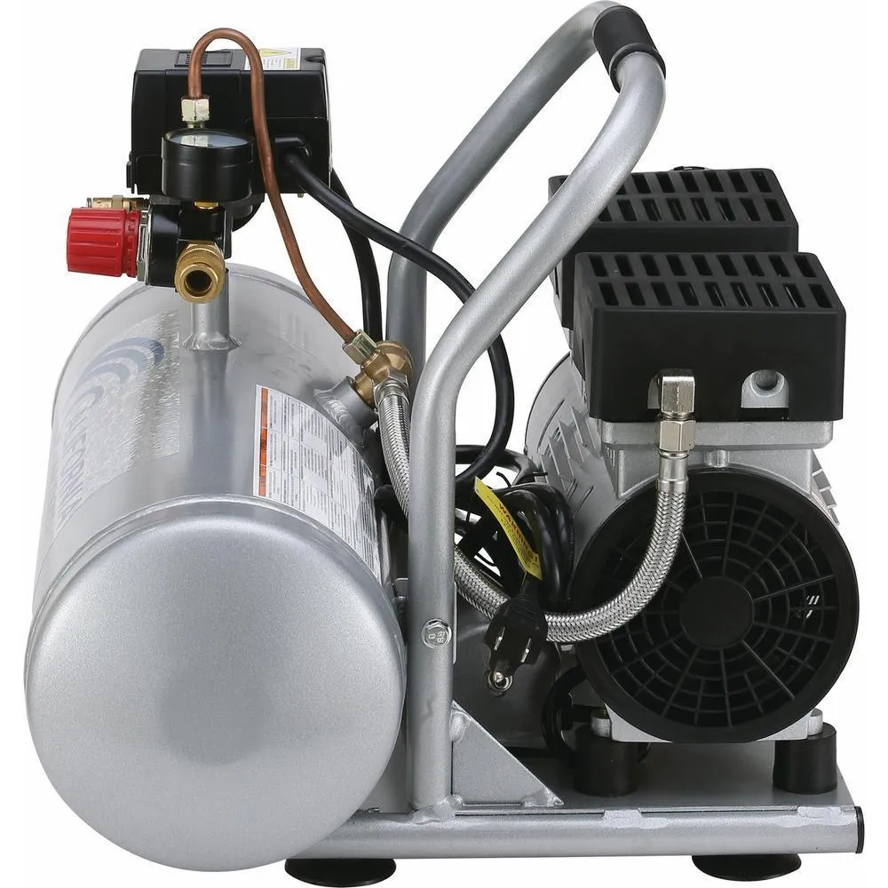 2.0 Gal. 1.0 HP Ultra Quiet and Oil-Free Aluminum Tank Air Compressor