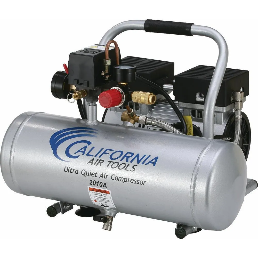 2.0 Gal. 1.0 HP Ultra Quiet and Oil-Free Aluminum Tank Air Compressor