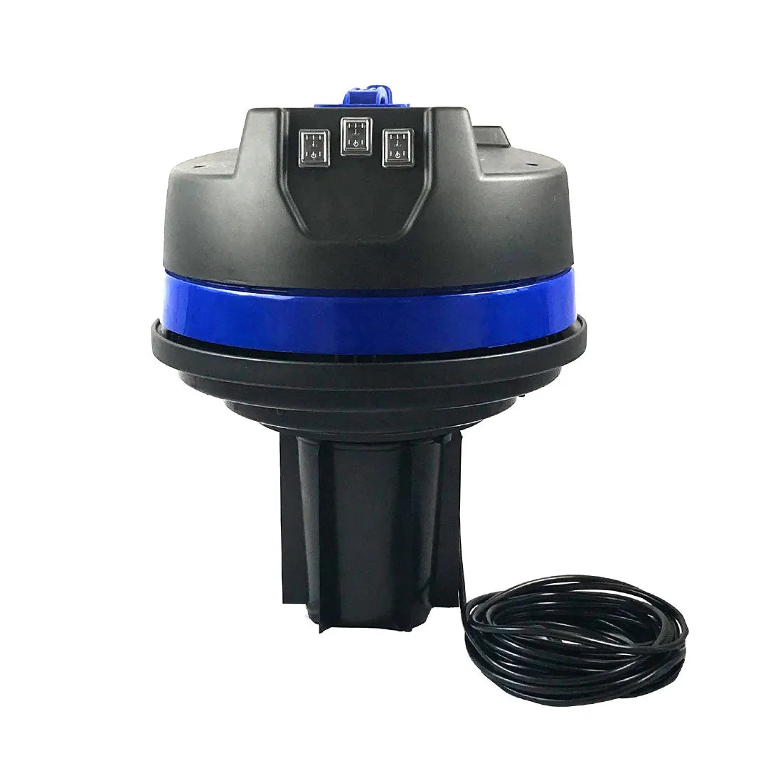 20 Gallon Classic Cyclone Gutter Wet & Dry Vacuum 240v, 3600W, 3 x Motor NEW SIDE INLET