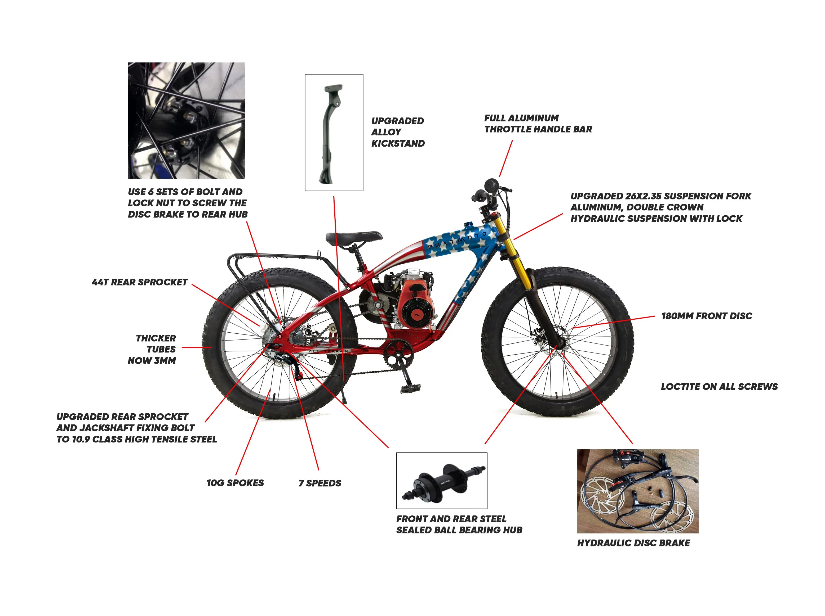 2024 PHATMOTO® ALL TERRAIN Fat Tire - Limited Edition | $999.00 PRE-SALE !!! | Free Shipping |