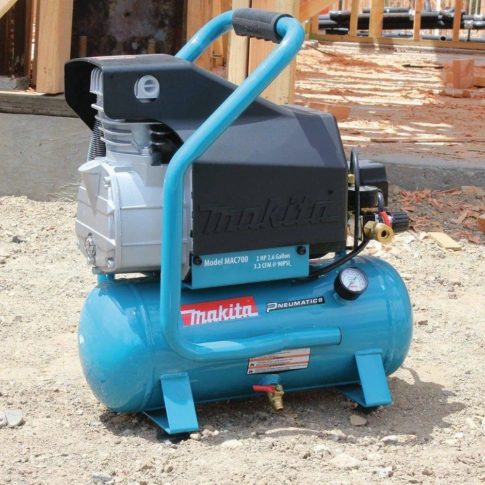 2.6 Gal. 2 HP Portable Electrical Hot Dog Air Compressor