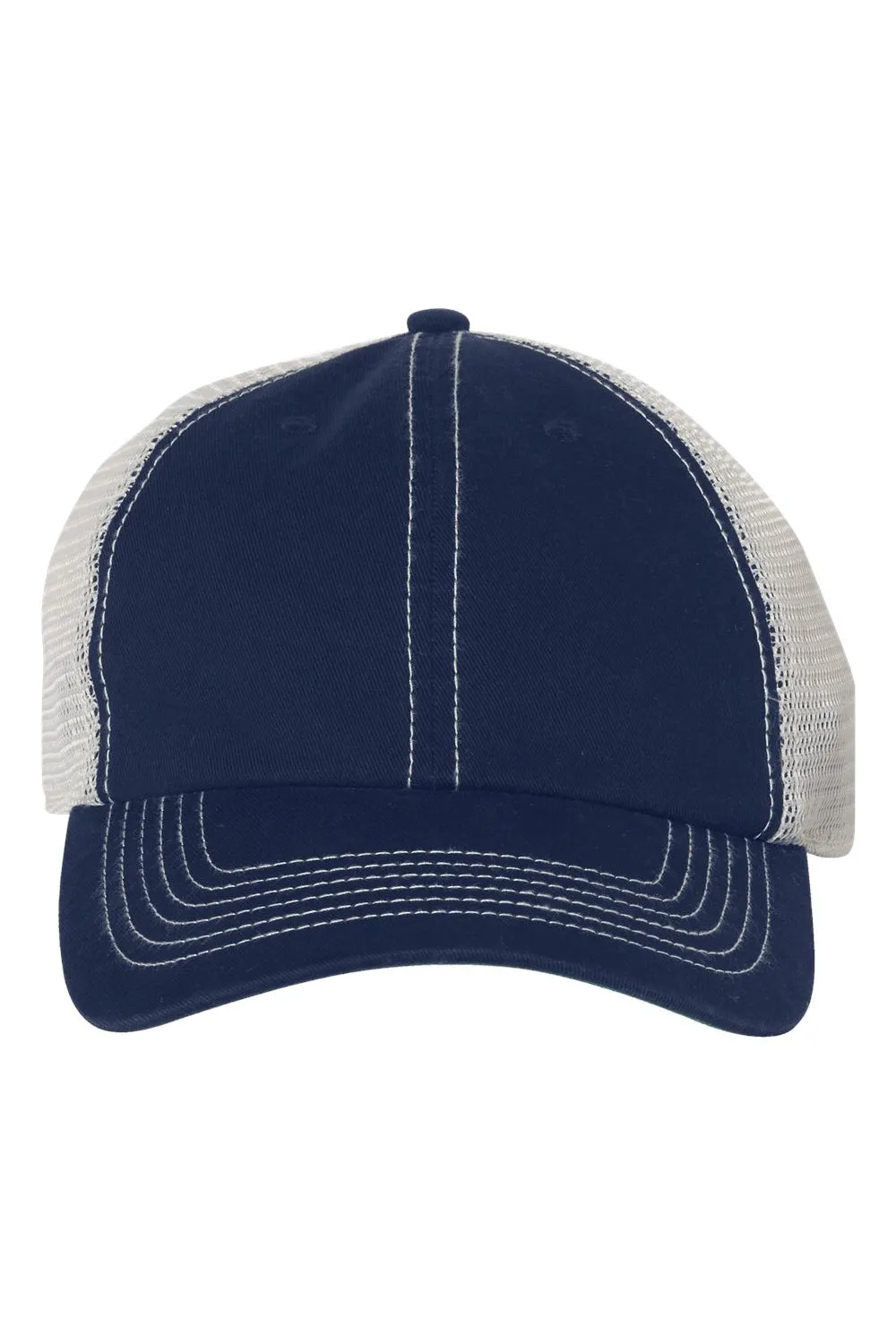 47 Brand Mens Trawler Snapback Hat - Navy Blue/Stone