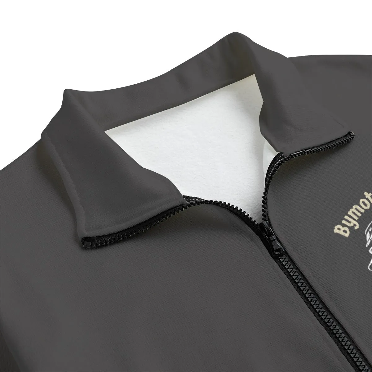 All-Over Print Unisex Stand-up Collar Knitted Fleece Outwear