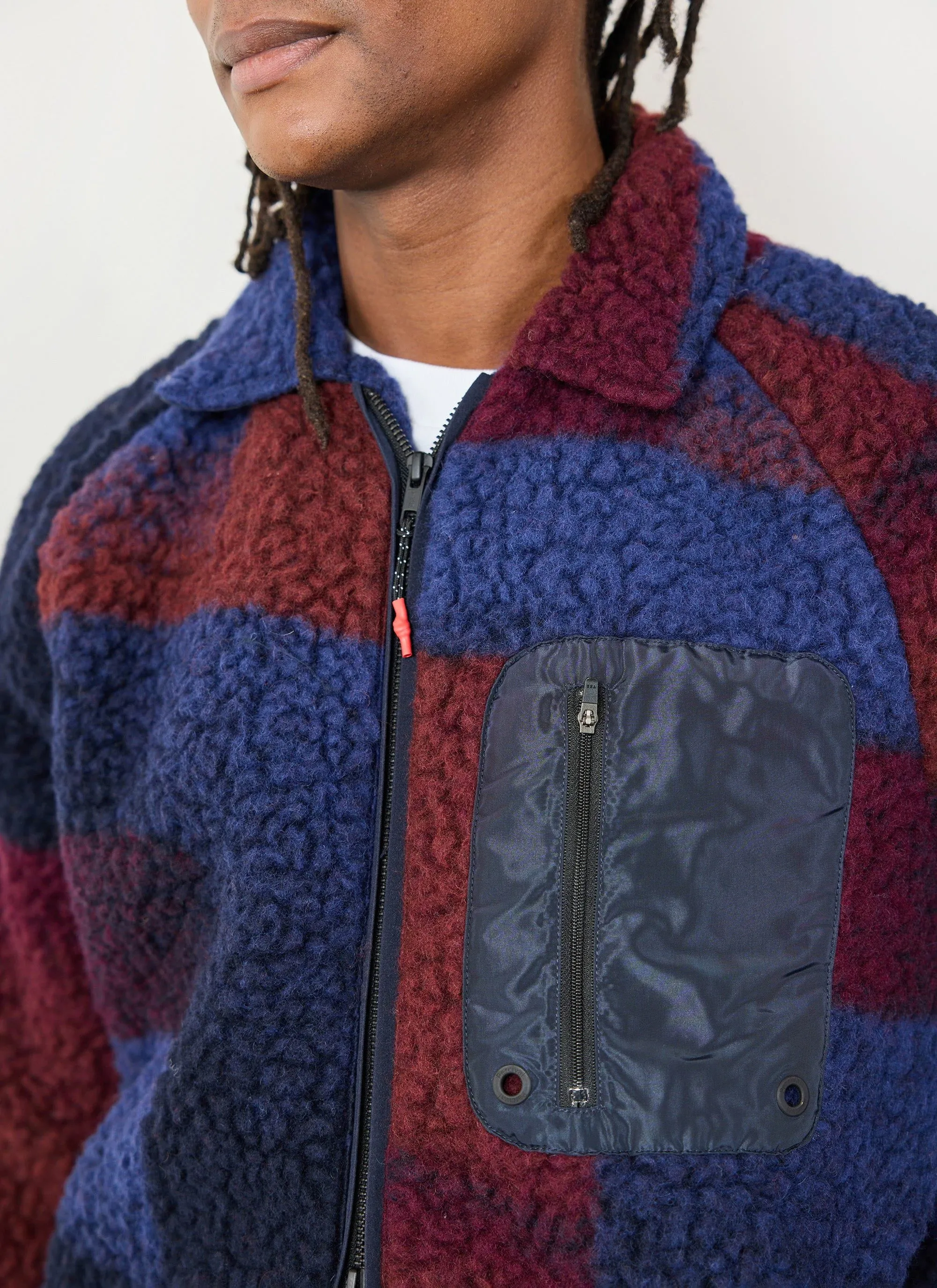 Anderson Tetris Jacket | Fleece | Navy