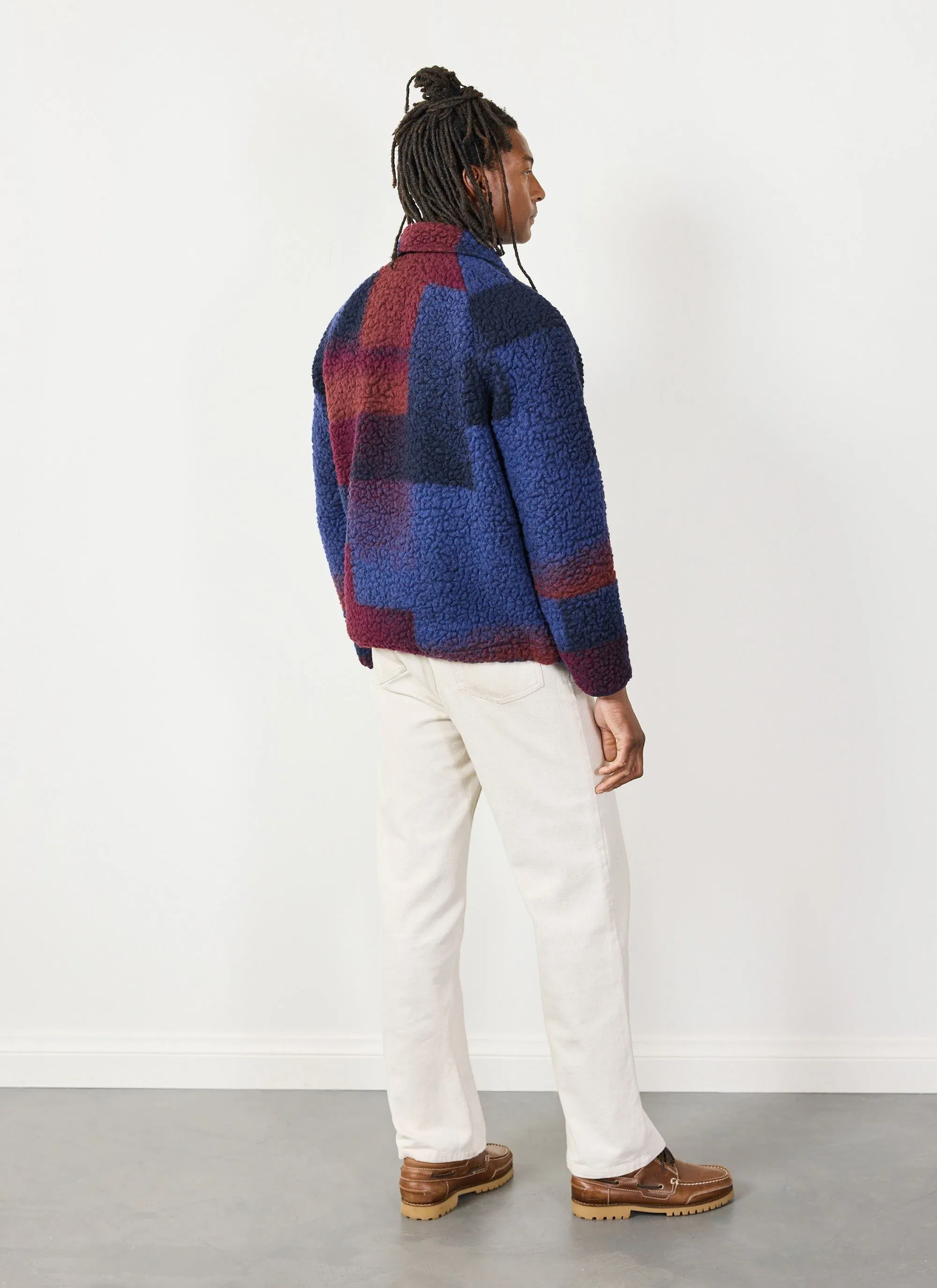 Anderson Tetris Jacket | Fleece | Navy
