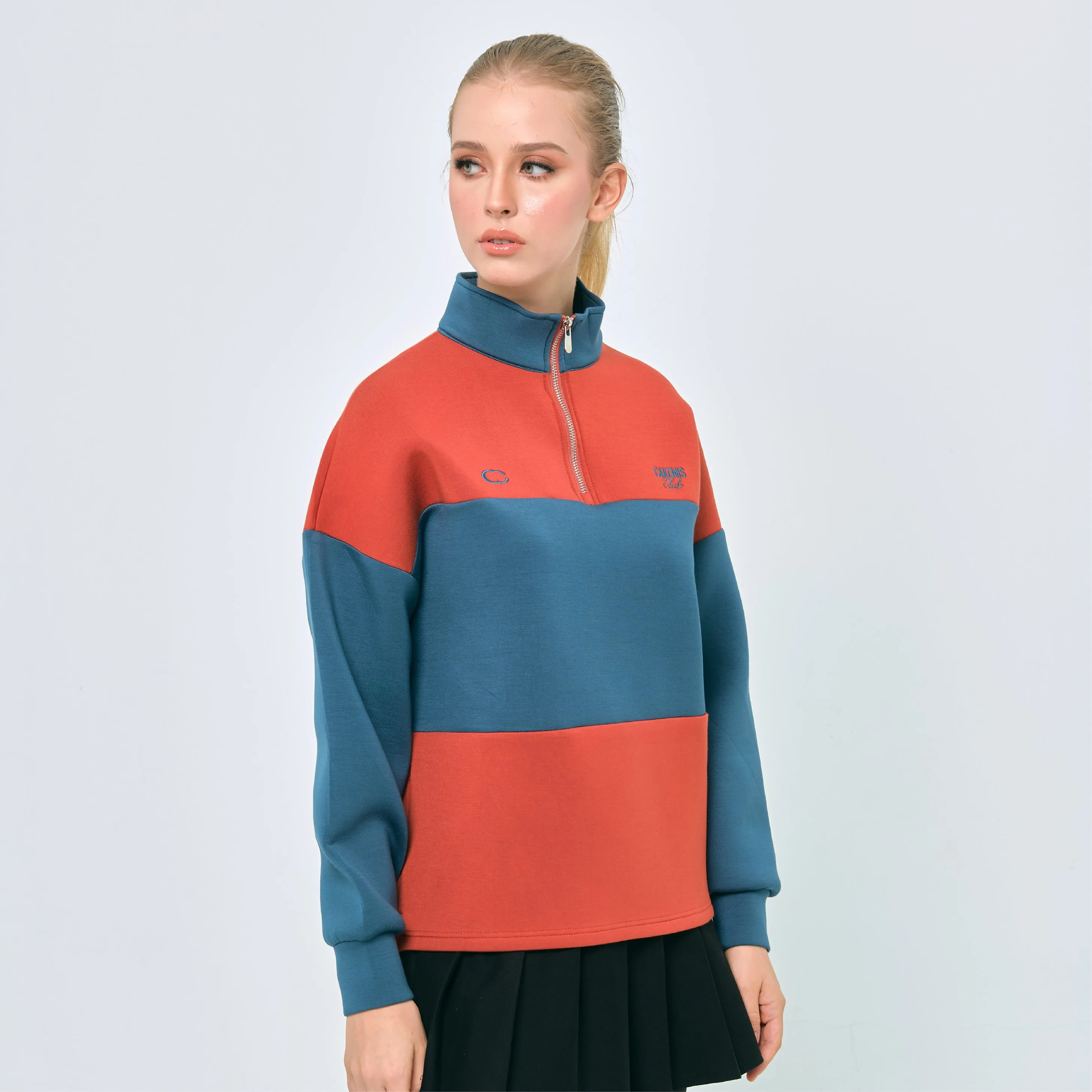 CAKENIS CLUB ACCOLADE UNISEX JUMPER IN ORANGE