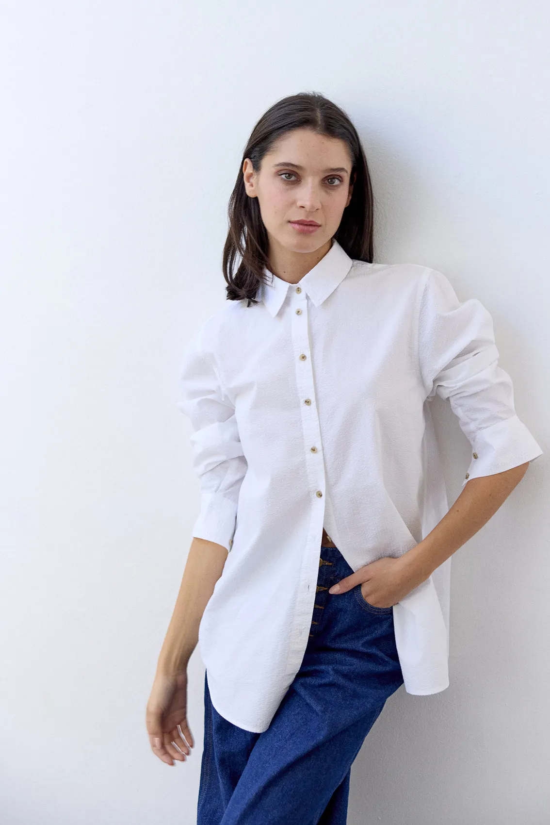 Classic Shirt Seersucker Cotton - Sal