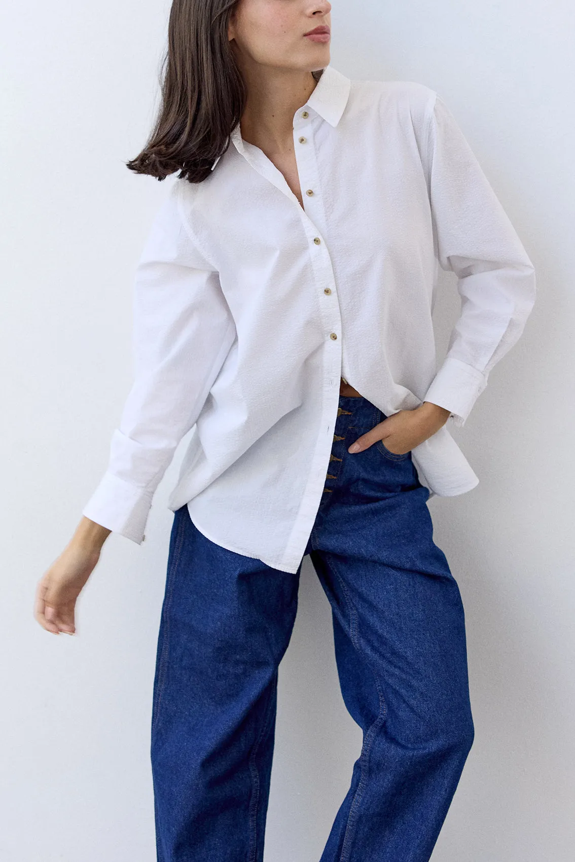 Classic Shirt Seersucker Cotton - Sal