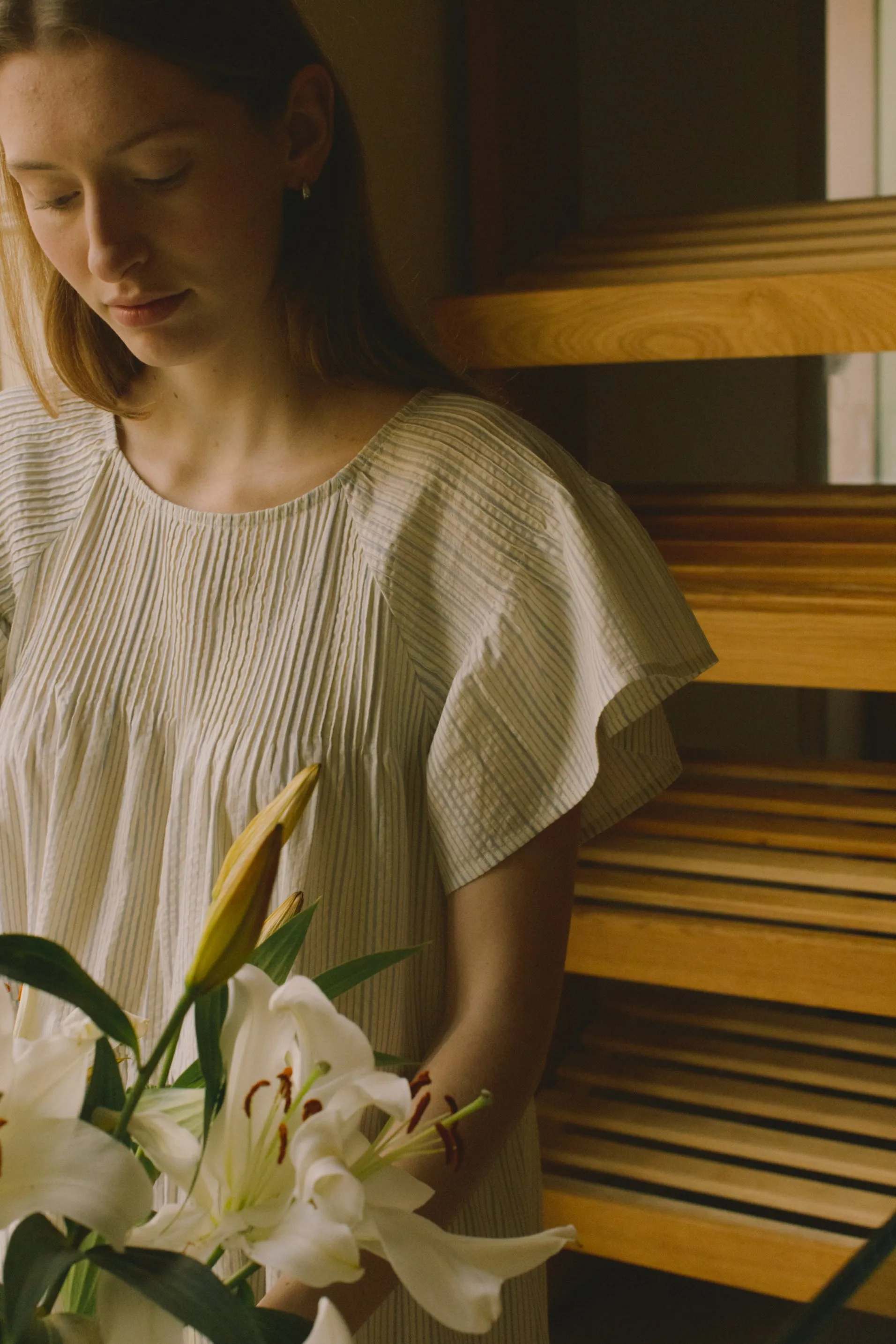 Deli Dress -- Organic Cotton Seersucker