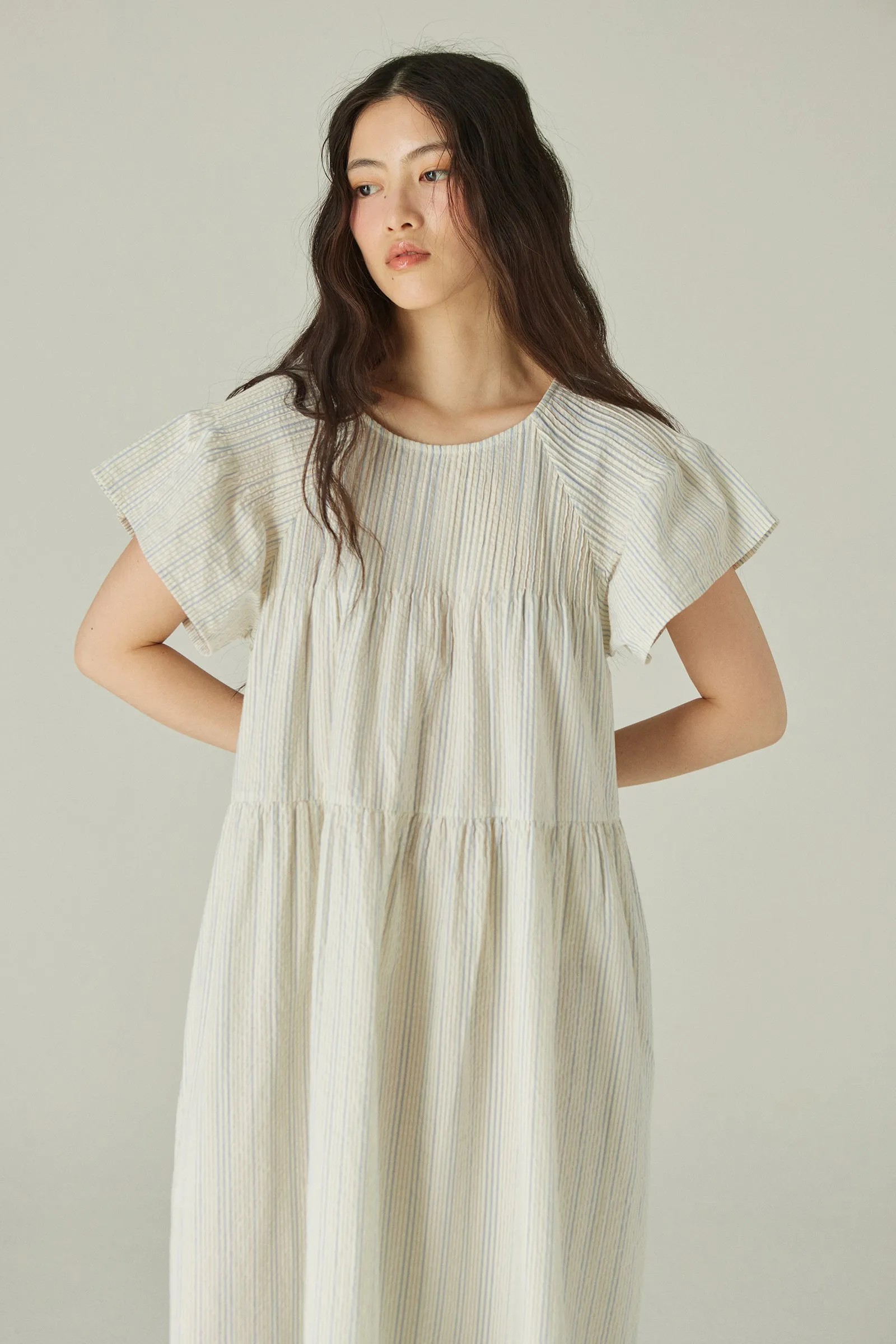 Deli Dress -- Organic Cotton Seersucker