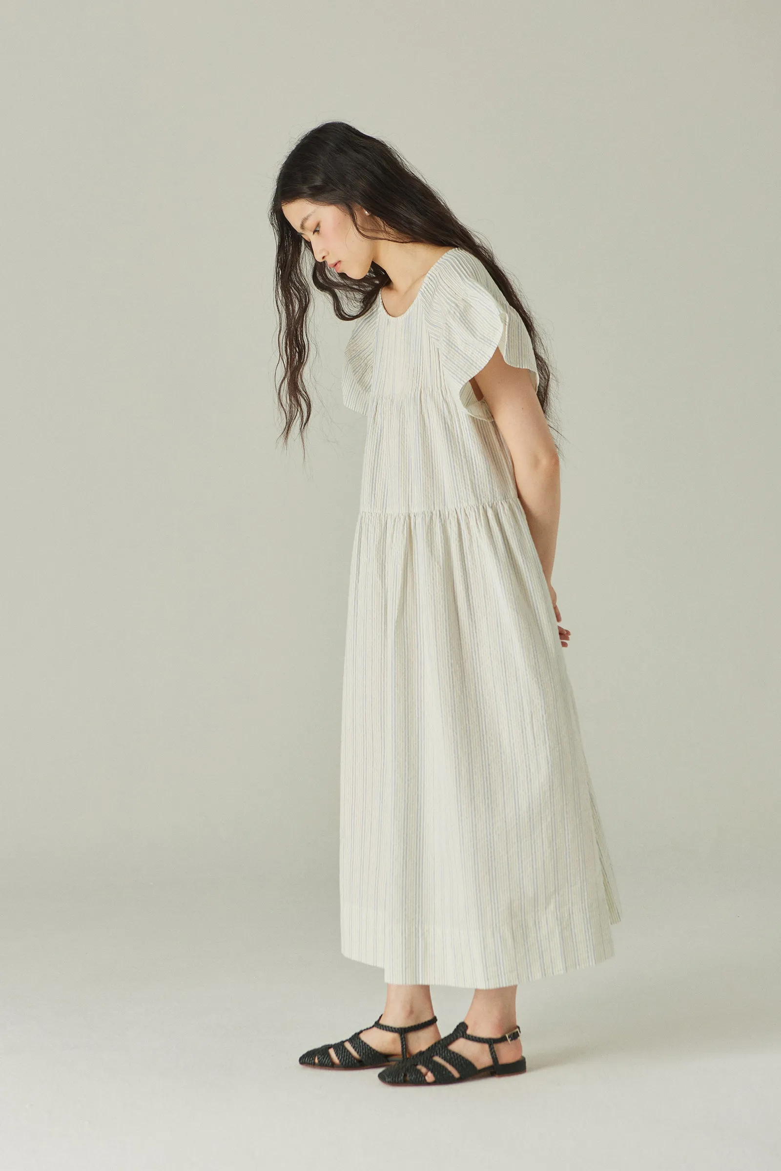 Deli Dress -- Organic Cotton Seersucker