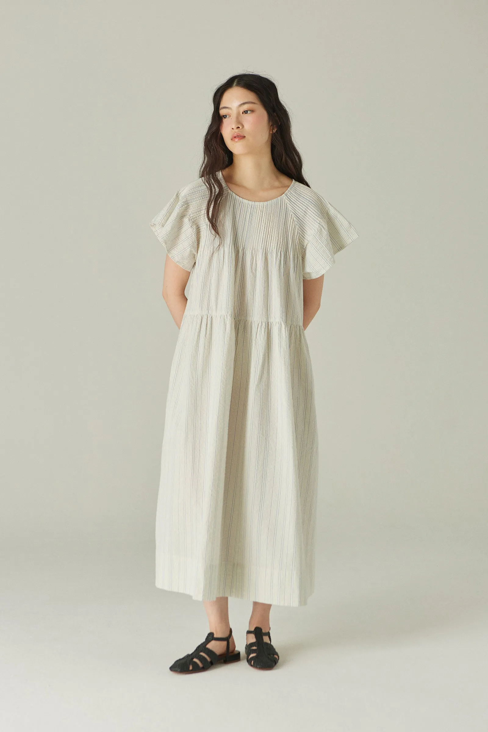 Deli Dress -- Organic Cotton Seersucker