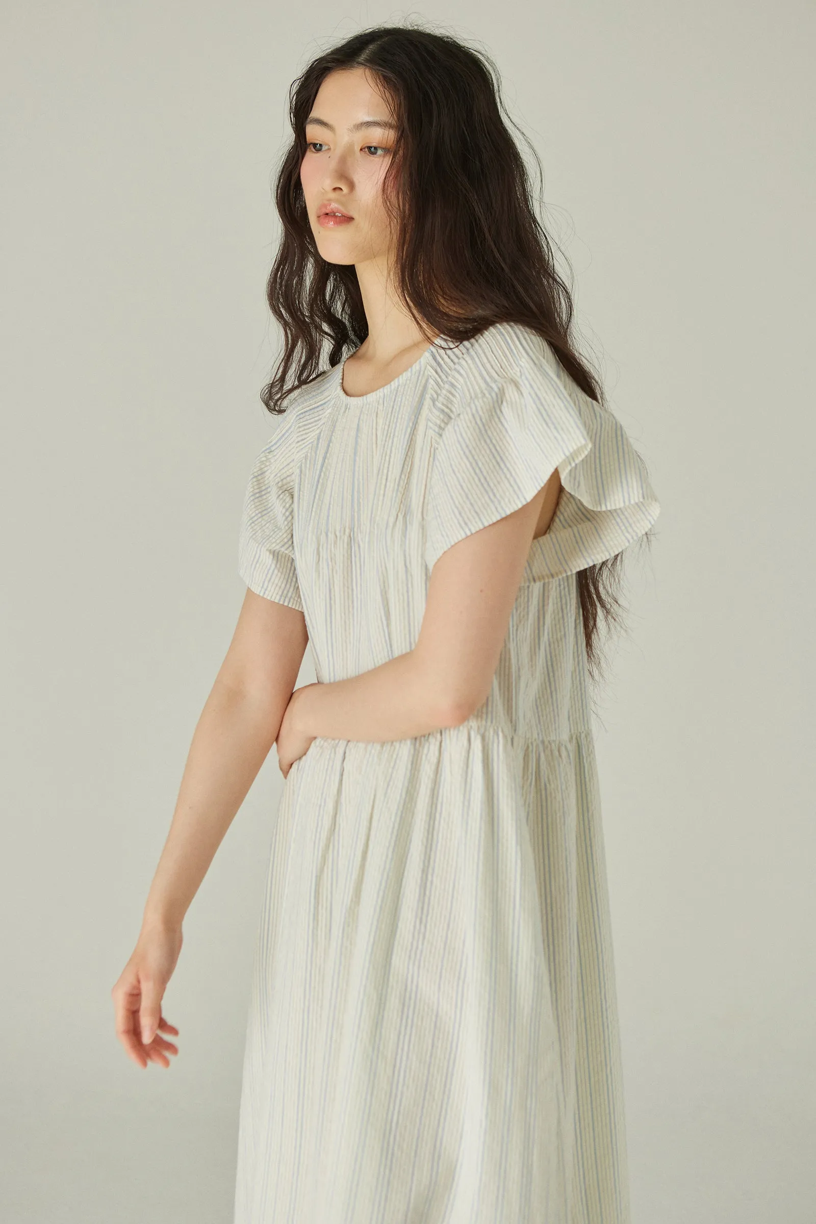 Deli Dress -- Organic Cotton Seersucker
