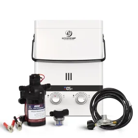 Eccotemp Luxe Portable Tankless Water Heater 1.5 GPM with EccoFlo Pump & Strainer Bundle