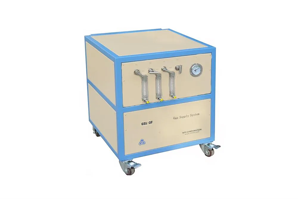Gas Mixing Station with Three Channel Float Flowmeters and Valves - GSL-3F-SS