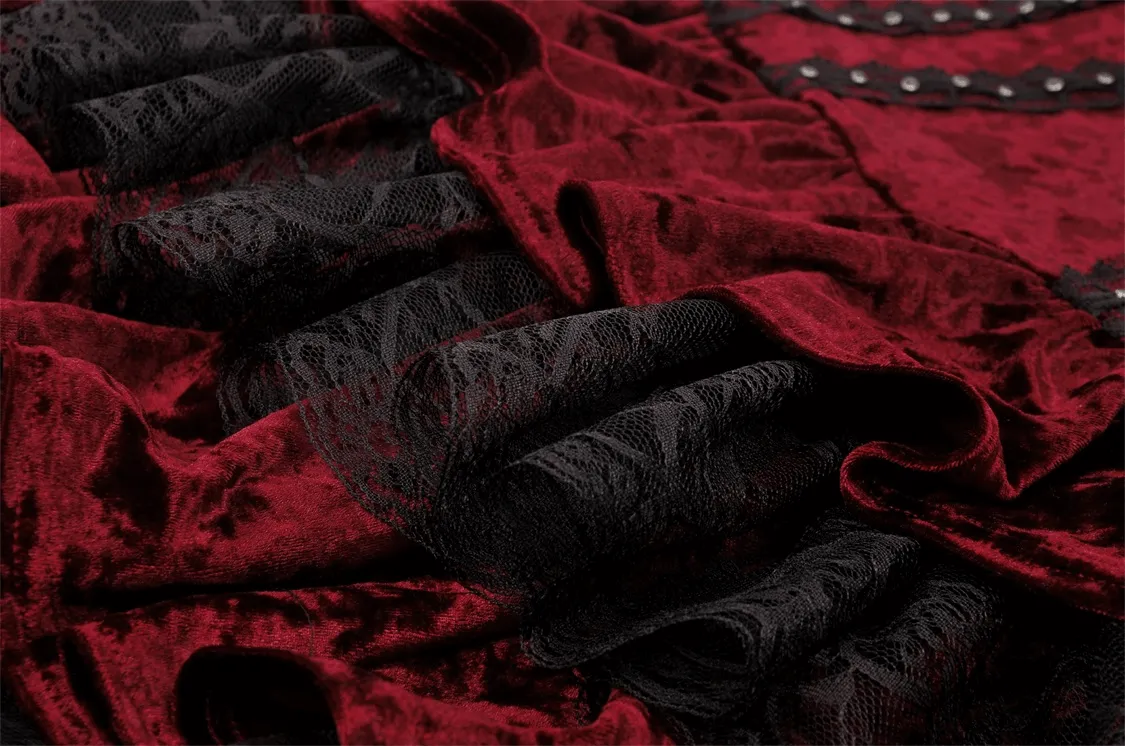 Gothic Layered Lace Dress - Elegant and Stylish