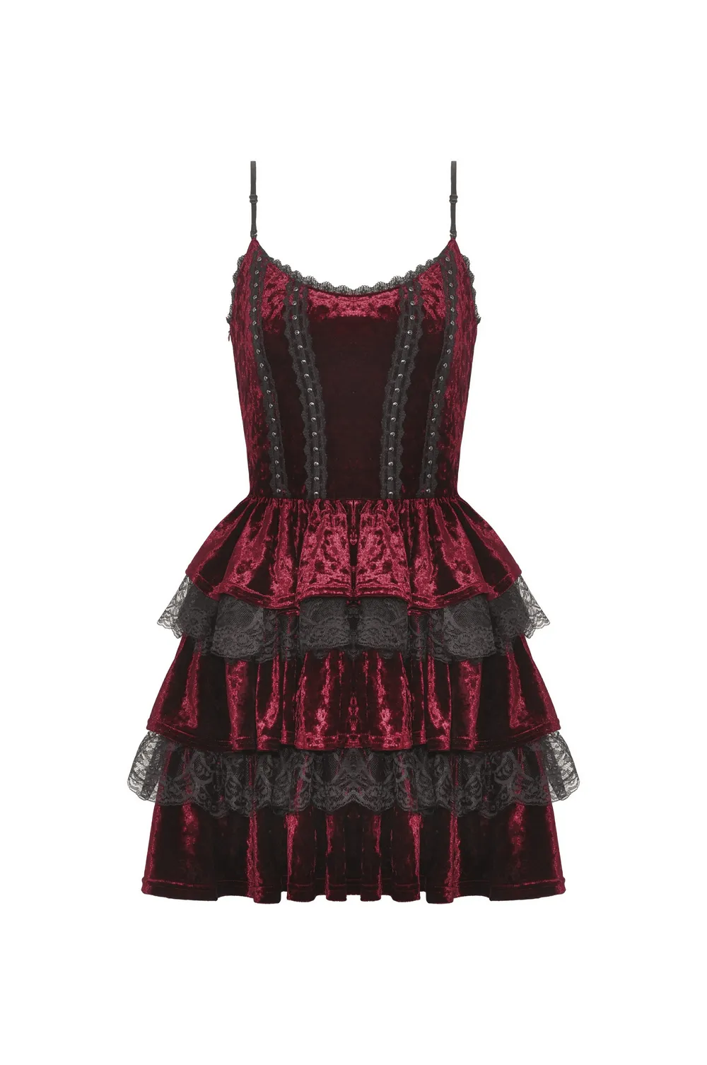 Gothic Layered Lace Dress - Elegant and Stylish