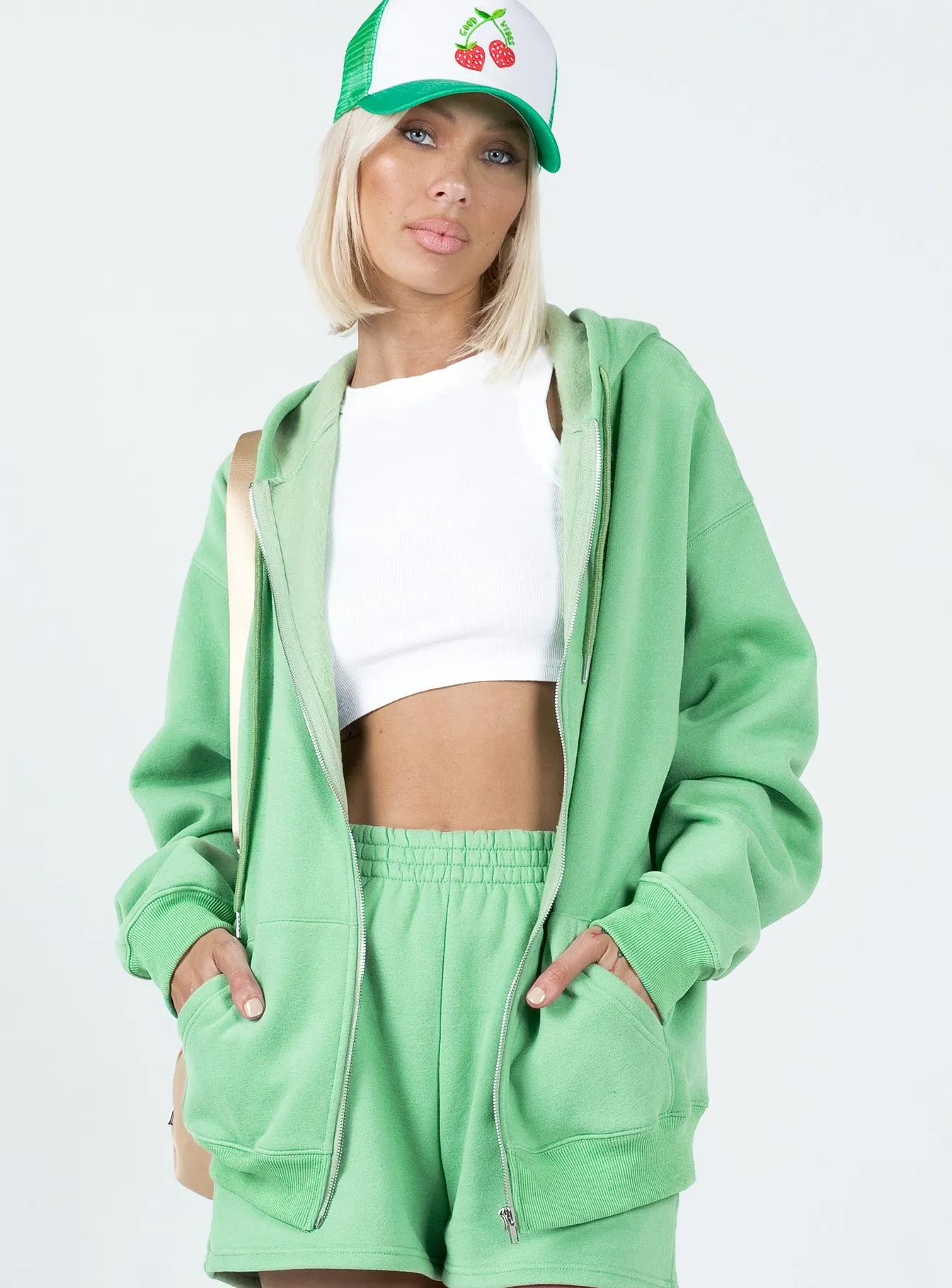 Hoda Zip Up Jacket Green