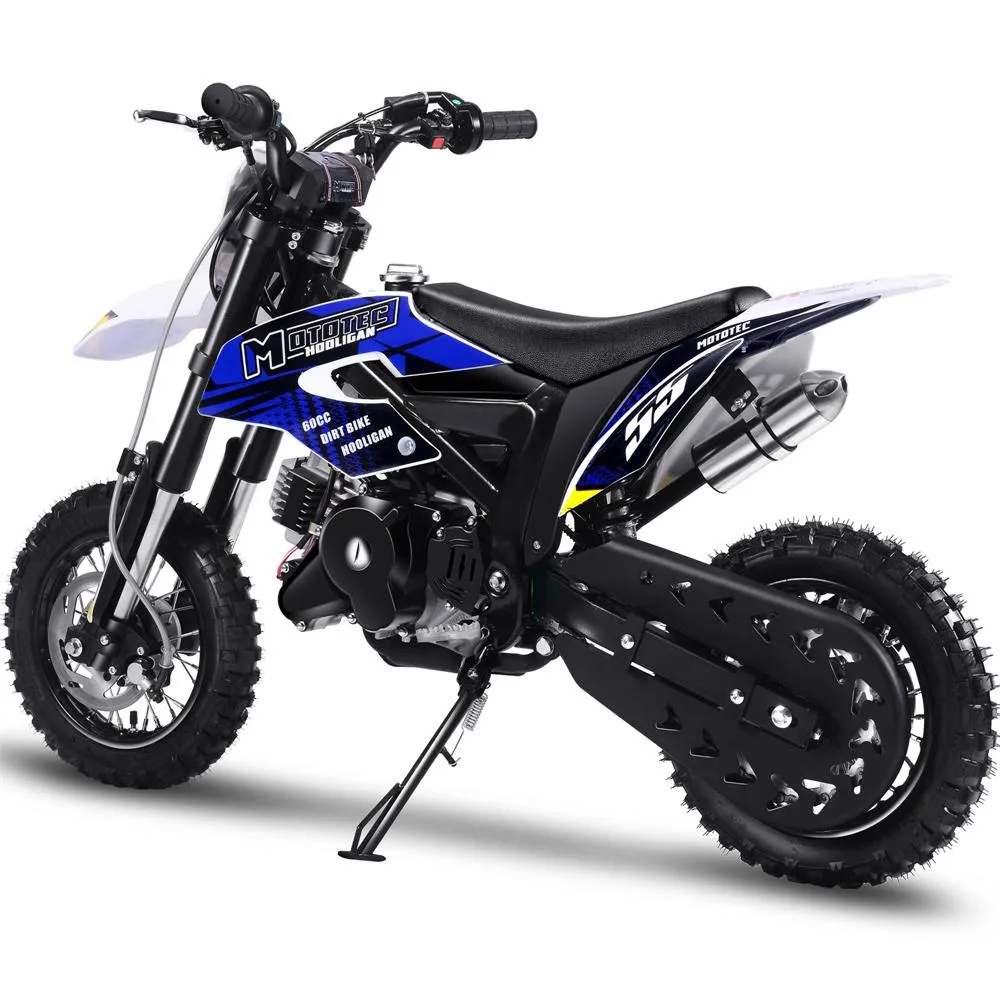 Hooligan 60cc Motocross Dirt Bike | MotoTec Kids | 4-Stroke Fully Automatic