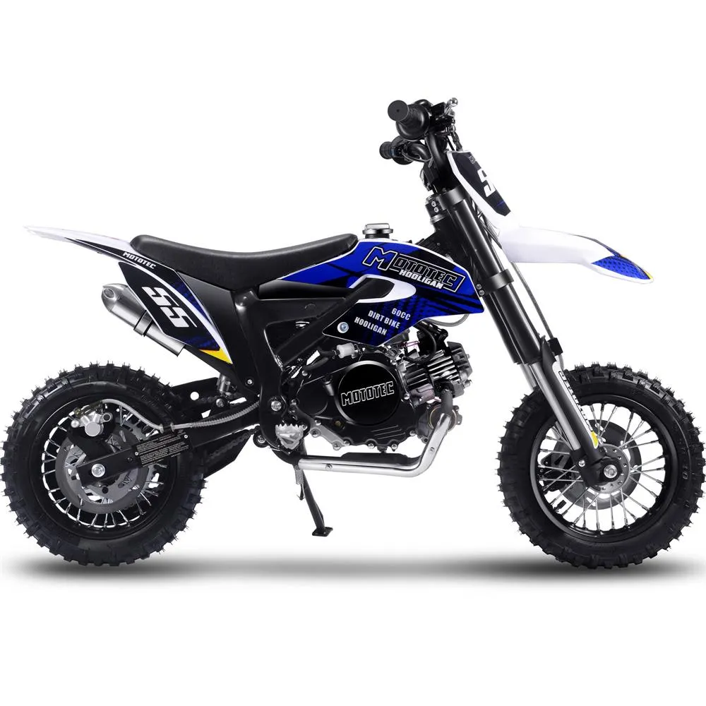 Hooligan 60cc Motocross Dirt Bike | MotoTec Kids | 4-Stroke Fully Automatic