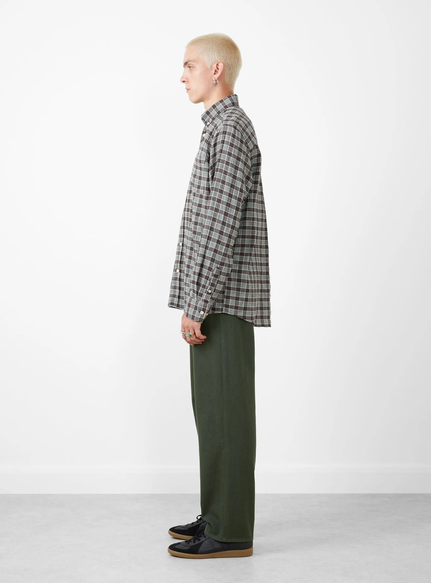 Hornet Seersucker Shirt Brown Check