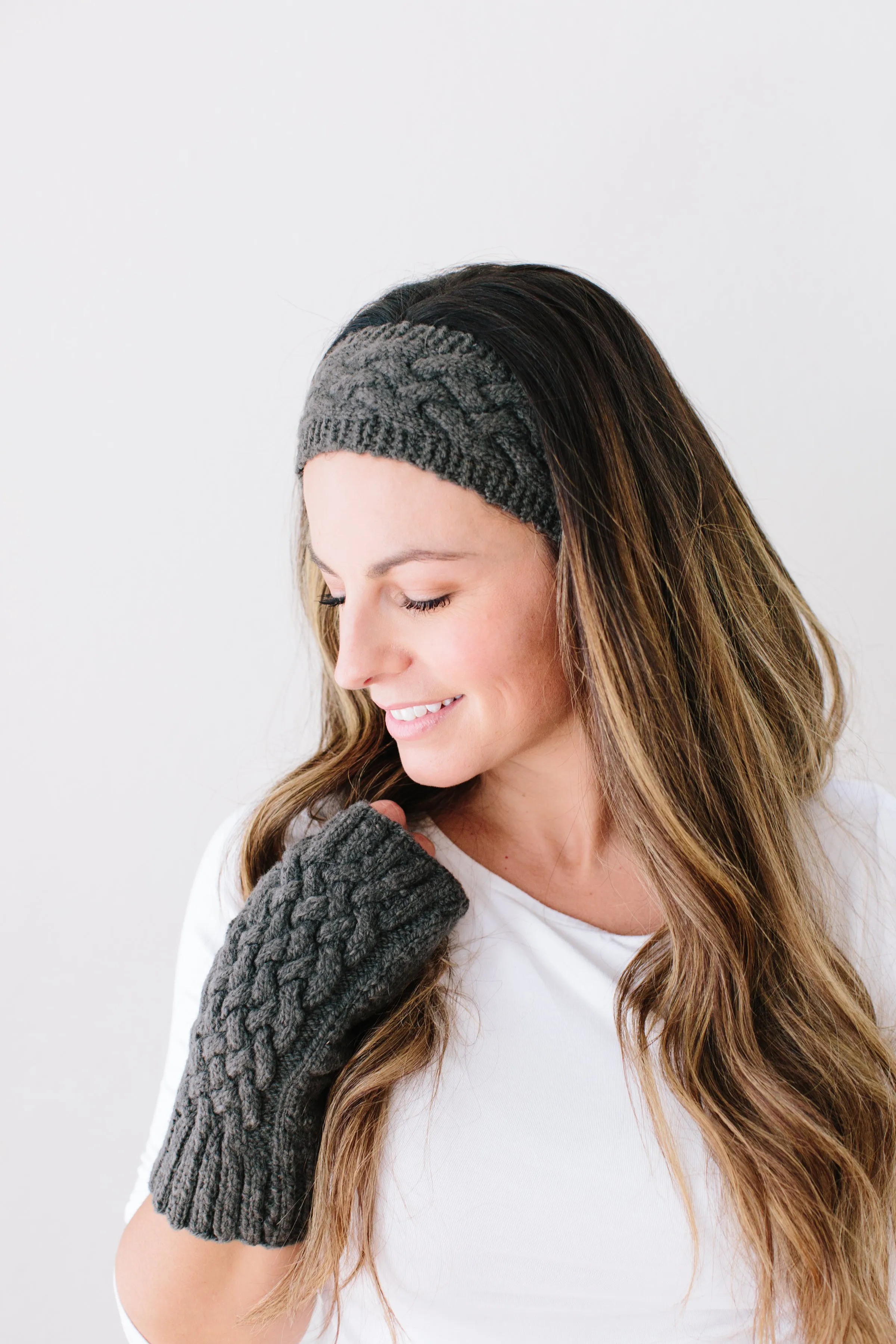 Josiane Cabled Headband in Organic Merino
