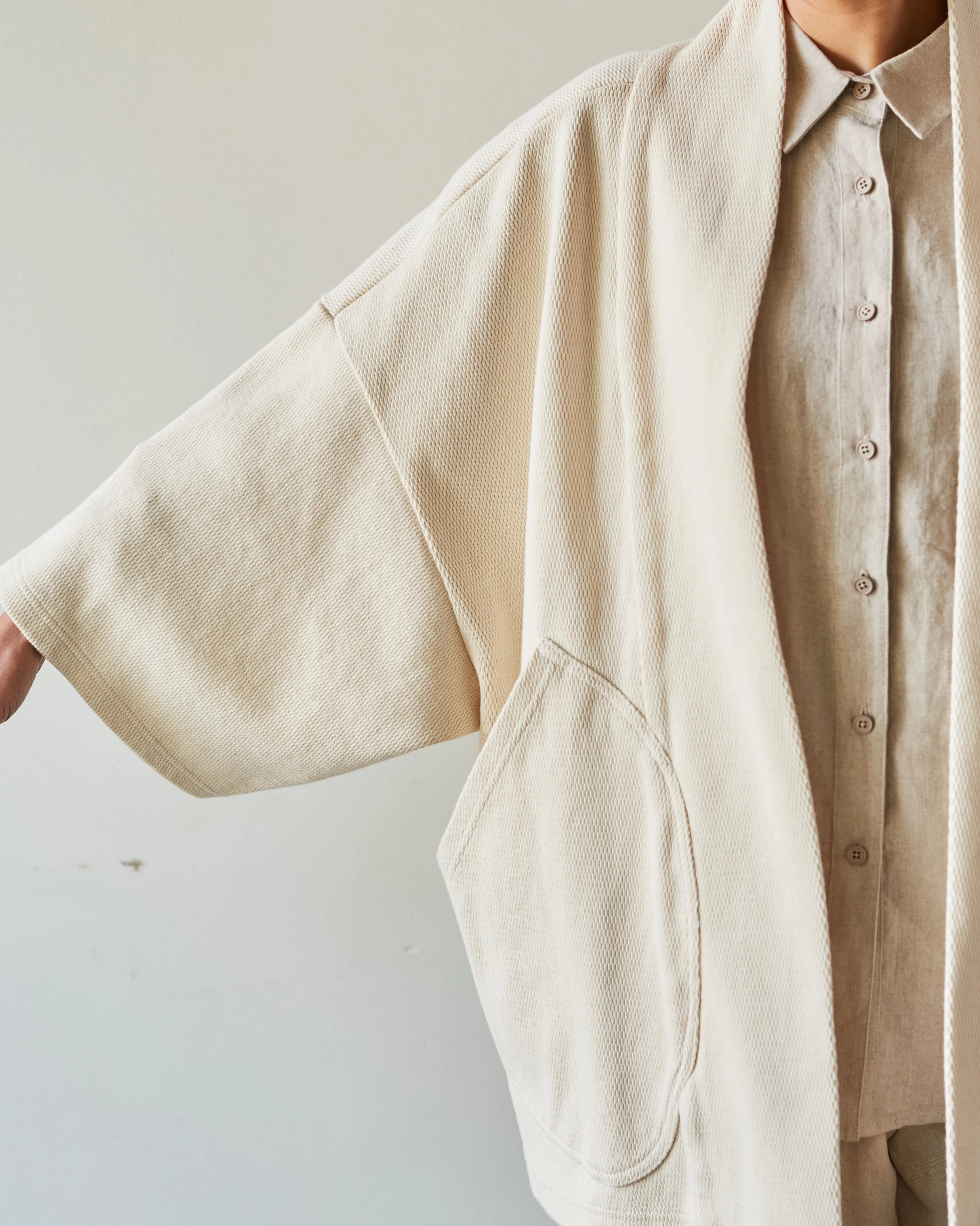 Kapital Baja Samu Cardigan, Ecru