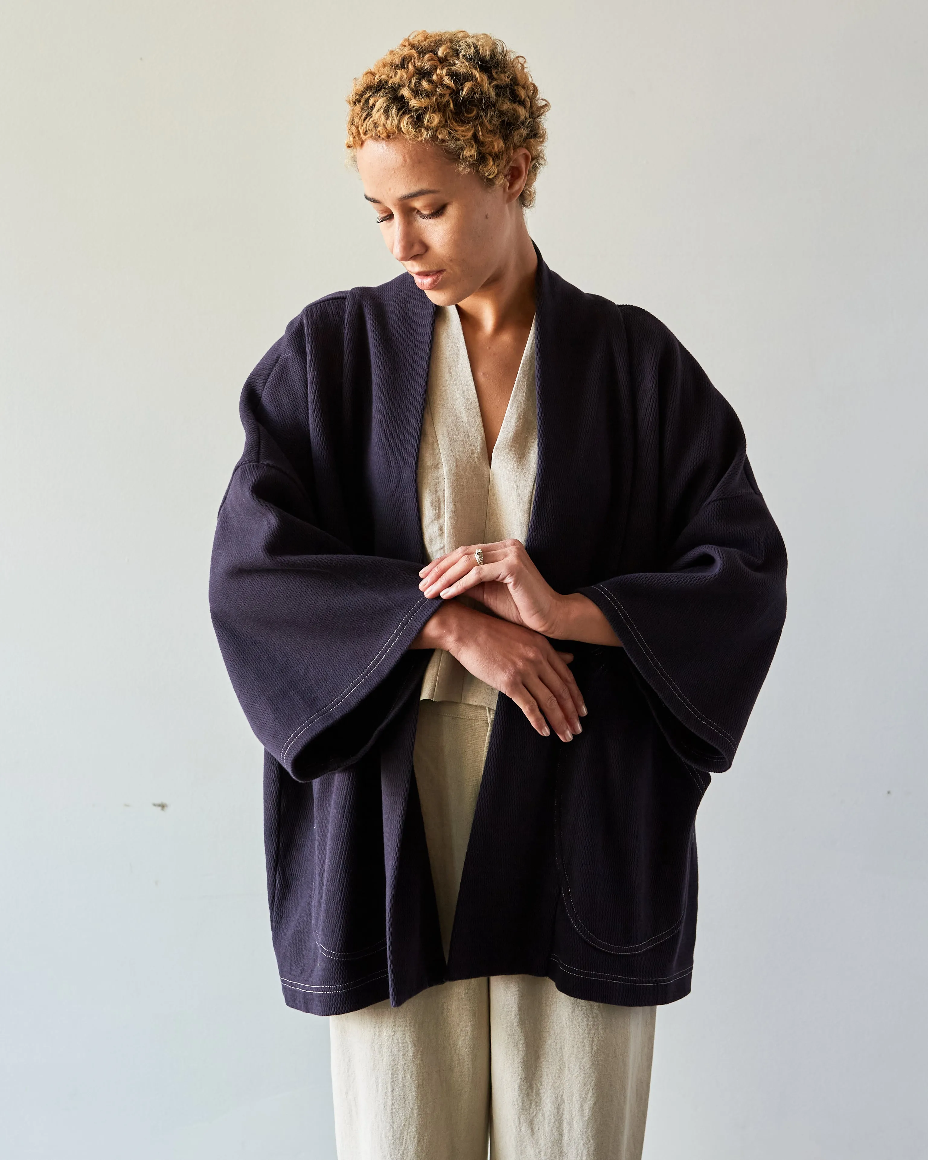 Kapital Baja Samu Cardigan, Navy