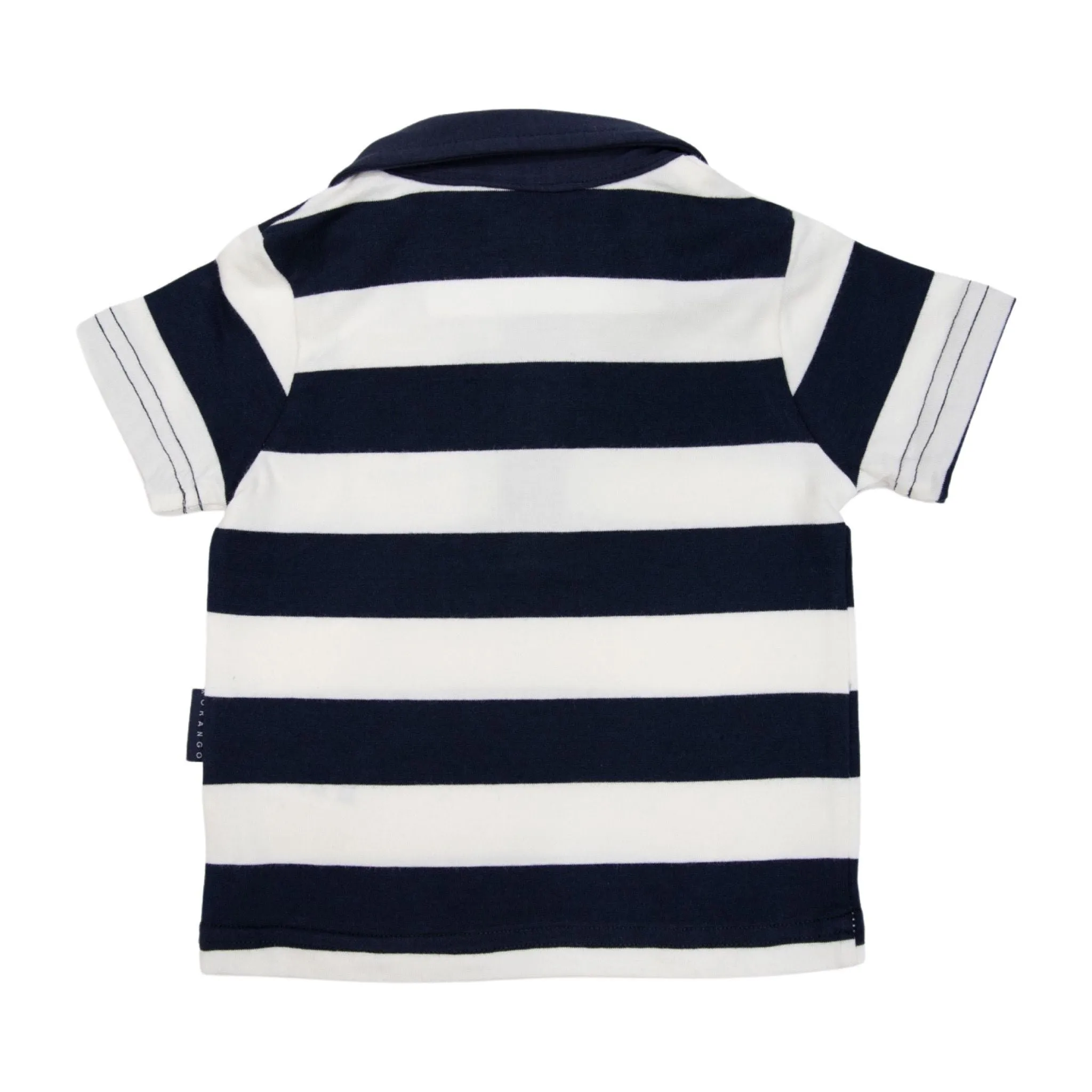 Korango - Bold Stripe Polo - Navy