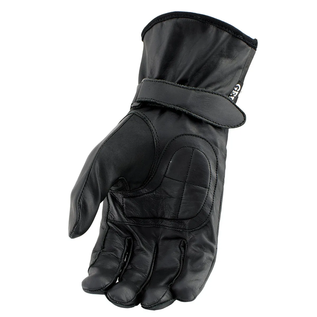 Milwaukee Leather SH736 Men's Black Textile Gauntlet Winter Gloves
