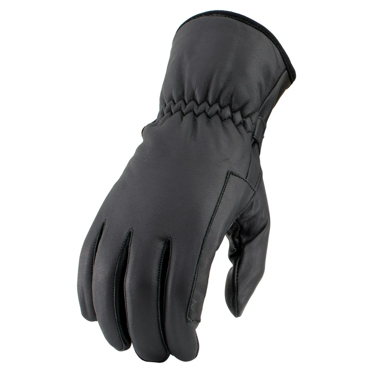 Milwaukee Leather SH736 Men's Black Textile Gauntlet Winter Gloves