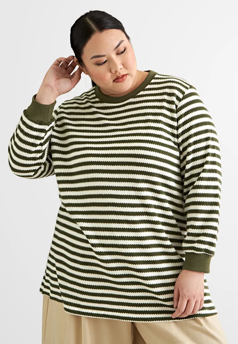 Minka Thick Stripes Jumper Top