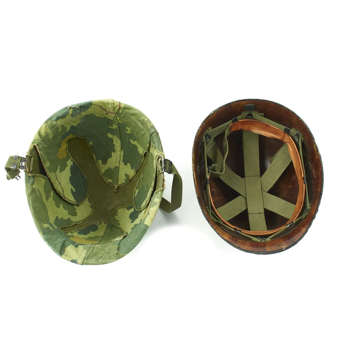 Original U.S. Vietnam War Infantryman Camouflage Jungle Uniform and M-56 Gear Set