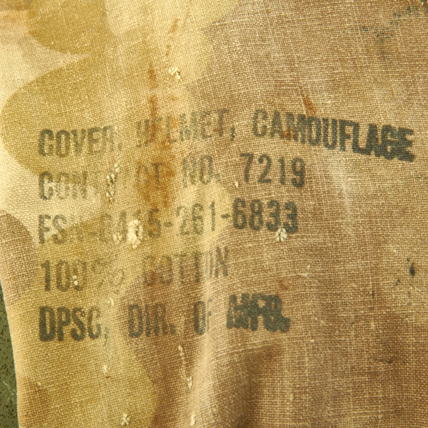 Original U.S. Vietnam War Infantryman Camouflage Jungle Uniform and M-56 Gear Set