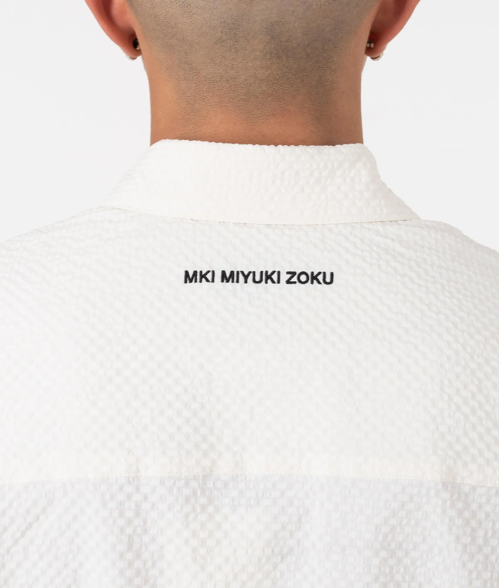 Oversized Seersucker Dress Shirt