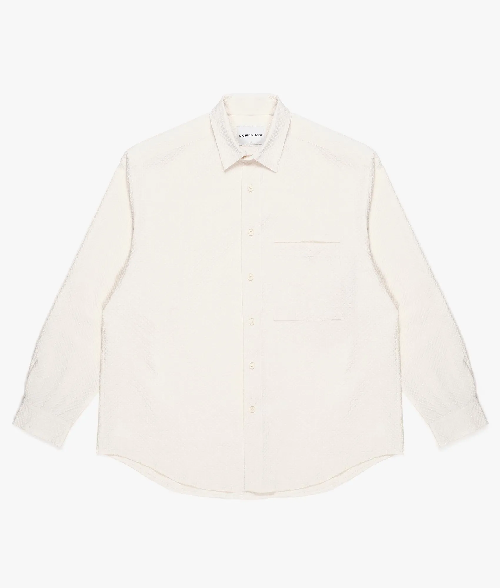 Oversized Seersucker Dress Shirt