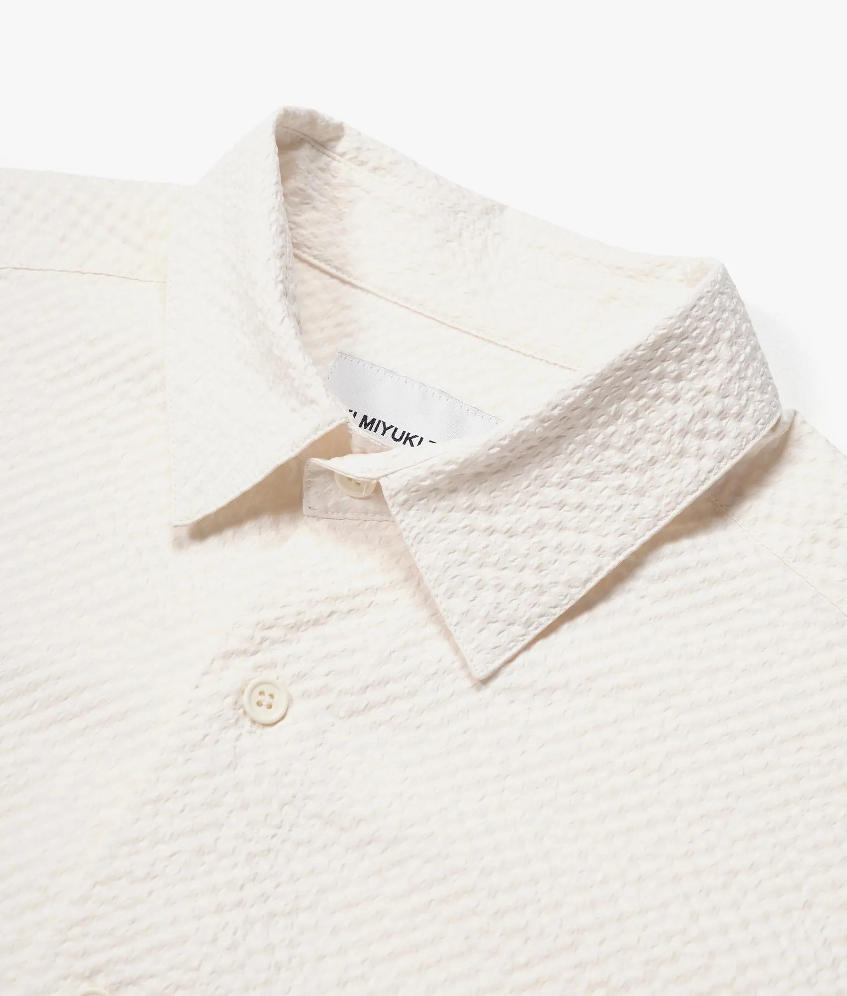 Oversized Seersucker Dress Shirt