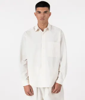 Oversized Seersucker Dress Shirt