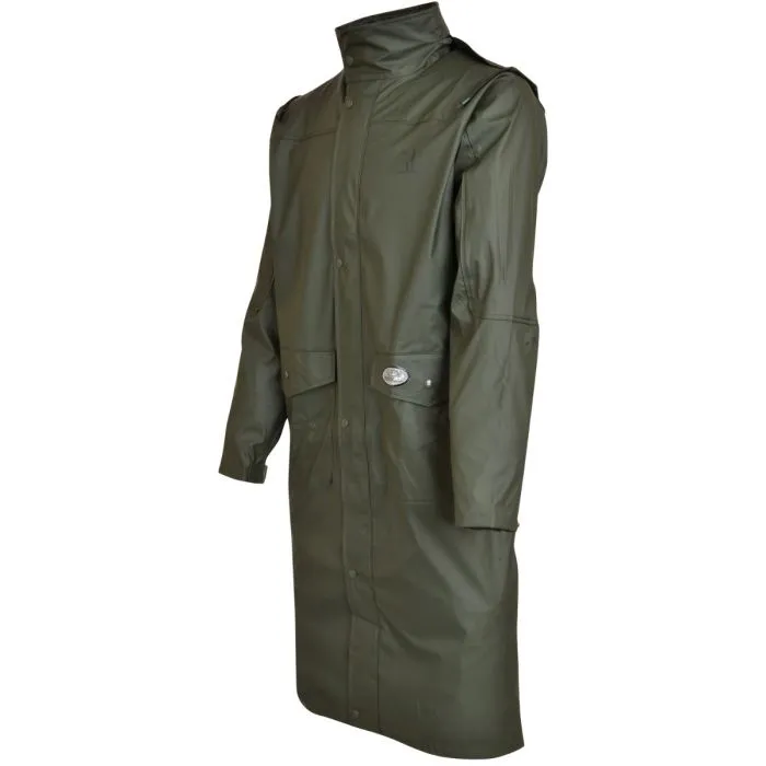 Percussion Impersoft Long Waterproof Hunting Coat with Game Pocket