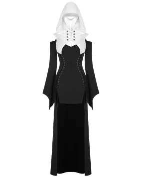 Punk Rave Saints Of The Underworld 2 Piece Gothic Hooded Dress