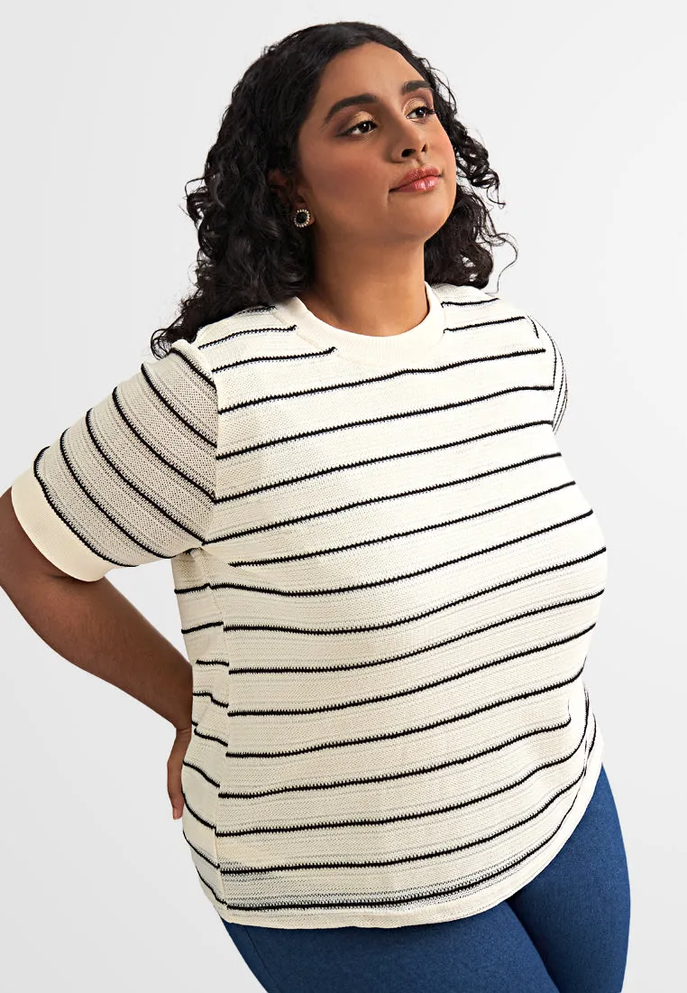 Rendi Short Sleeve Knit Jumper Top
