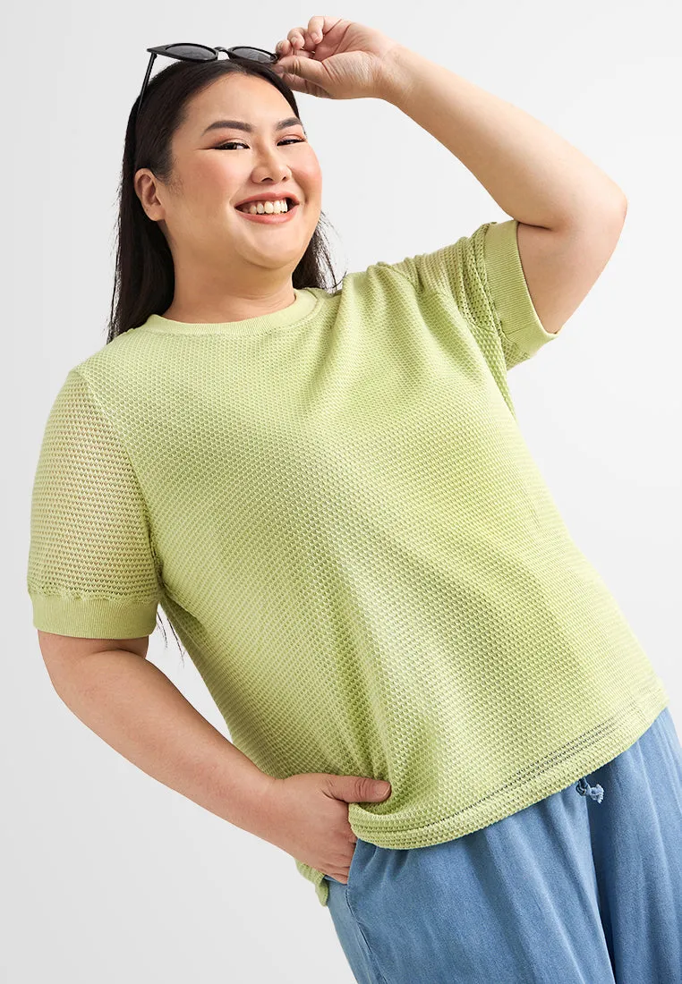 Rendi Short Sleeve Knit Jumper Top