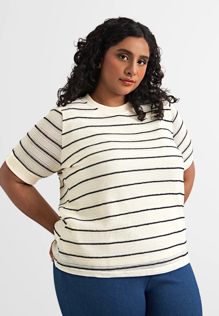 Rendi Short Sleeve Knit Jumper Top