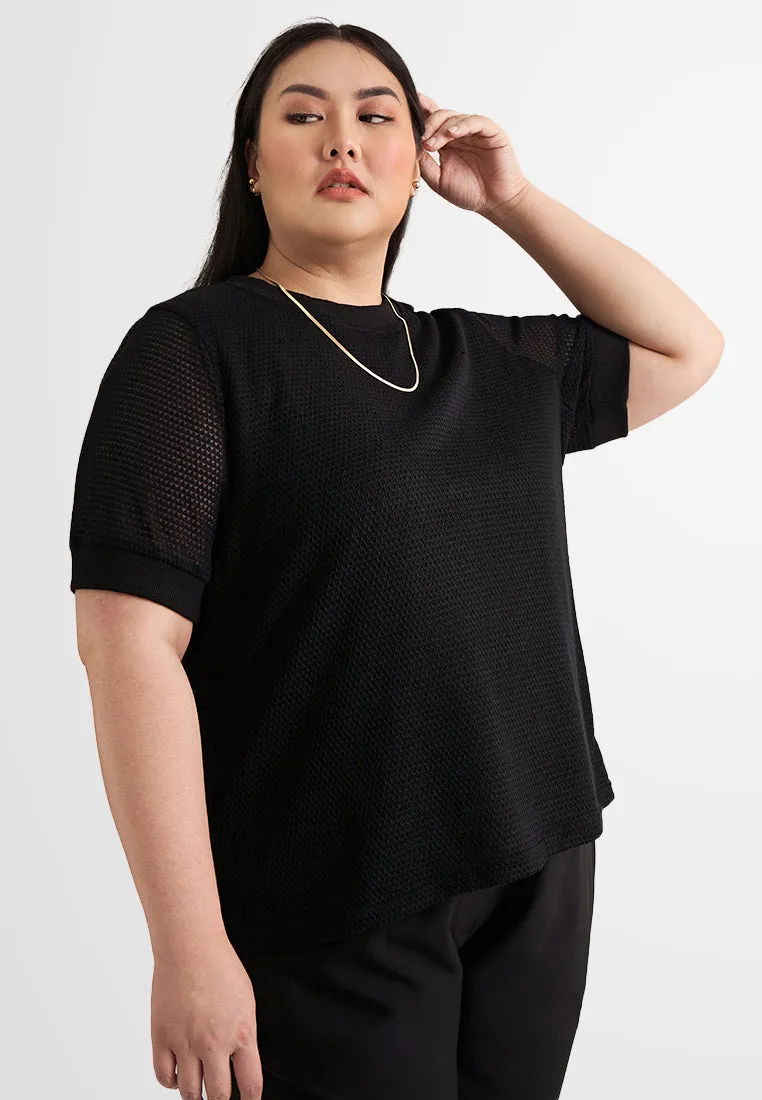 Rendi Short Sleeve Knit Jumper Top