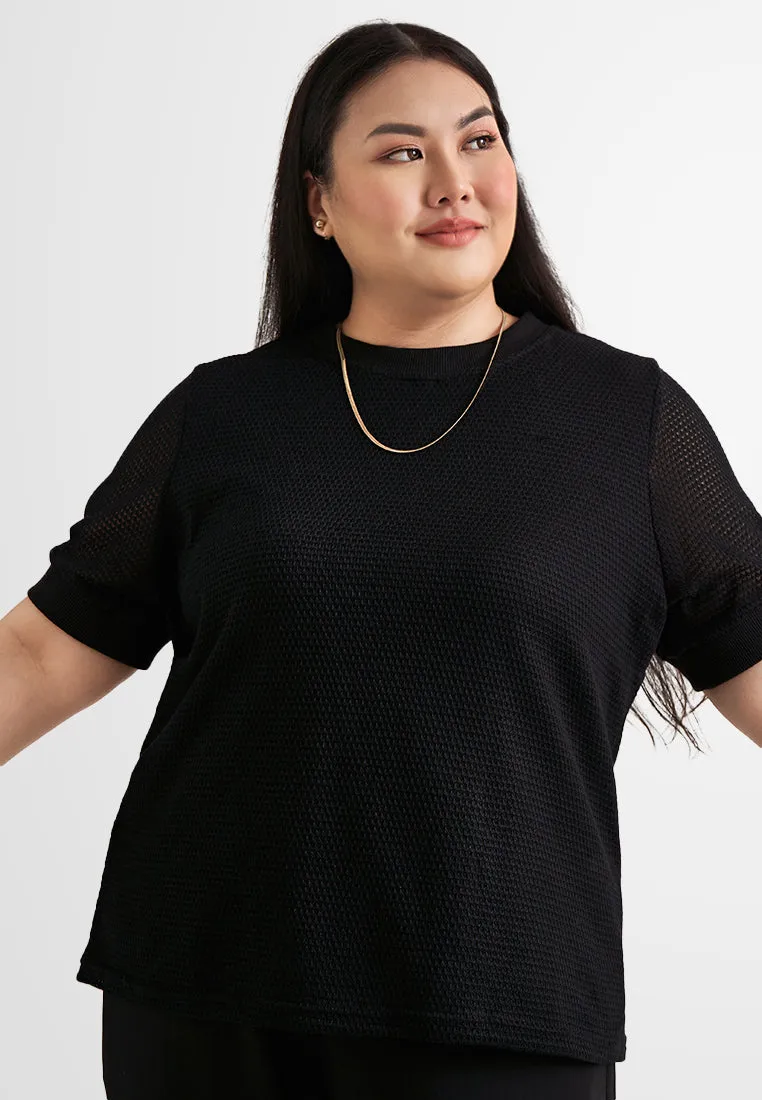 Rendi Short Sleeve Knit Jumper Top