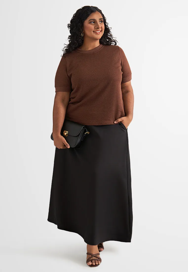 Rendi Short Sleeve Knit Jumper Top