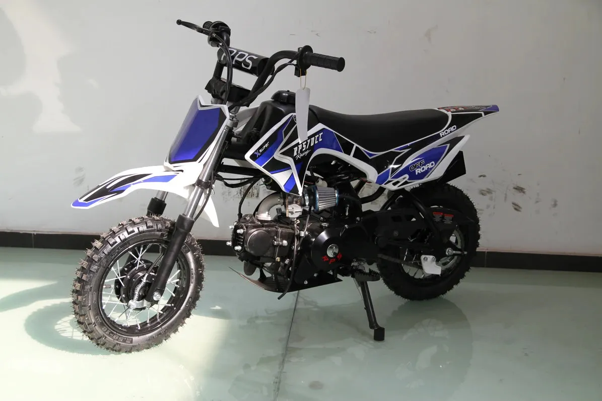 RPS 70  Kids Dirt bike, Automatic, Electric Start, PZ22 carb,  23 inch seat height, 4 Stroke, Speed limiter, Kill switch Remote,  Can add training wheels